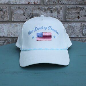 NWT David and Young Snapback Hat The Land of Freedom American Flag